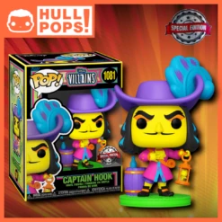 FUNKO #1081 - Disney - Captain Hook - Blacklight Exclusive