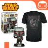 FUNKO #462 - Star Wars - Boba Fett Metallic Exclusive Pop! & Tee Set [Medium] -Toys Specialty Store 462 BobaFett Tee b7edd9c4 edef 4dad bcc0 da21ff6e9a69