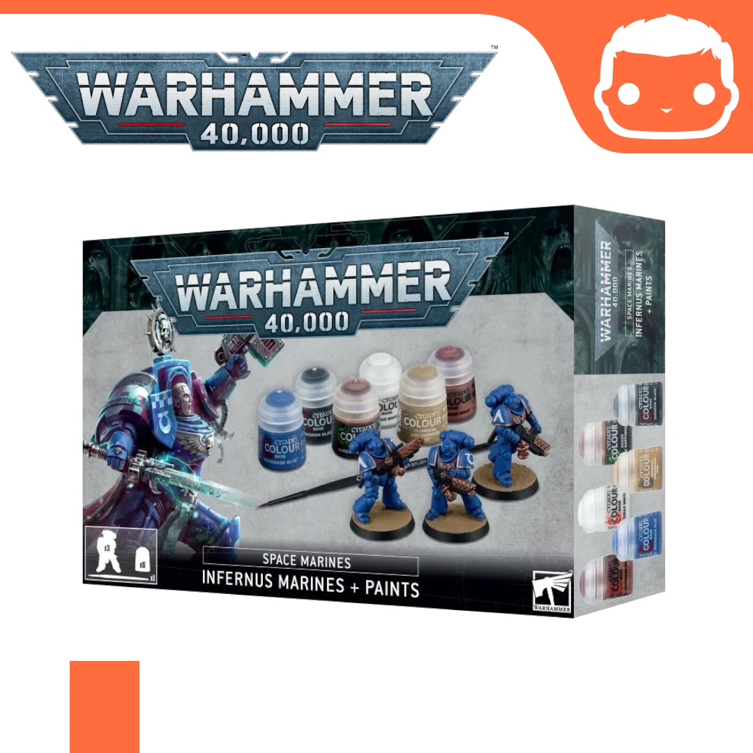Space Marines: Infernus Marines + Paints Set 3 Space Marines: Infernus Marines + Paints Set