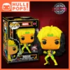 FUNKO #800 - Marvel - Rogue Black Light Exclusive -Toys Specialty Store 800 Rogue