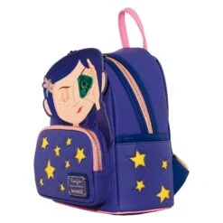 LOUNGEFLY Coraline Stars Mini Backpack [Pre-Order] -Toys Specialty Store COBK0023 LFLAIKACORALINESTARSCOSPLAYMINIBKPK 002 SIDE