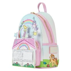 LOUNGEFLY My Little Pony 40th Anniversary Stable Mini Backpack -Toys Specialty Store MLPBK0022 LFHASBROMYLITTLEPONY40THANNIVERSARYSTABLEMINIBACKPACK1397SIDE