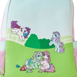 LOUNGEFLY My Little Pony 40th Anniversary Stable Mini Backpack -Toys Specialty Store MLPBK0022 LFHASBROMYLITTLEPONY40THANNIVERSARYSTABLEMINIBACKPACK1402DETAIL
