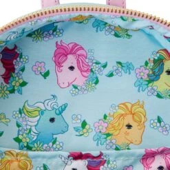 LOUNGEFLY My Little Pony 40th Anniversary Stable Mini Backpack -Toys Specialty Store MLPBK0022 LFHASBROMYLITTLEPONY40THANNIVERSARYSTABLEMINIBACKPACK1403INSIDE