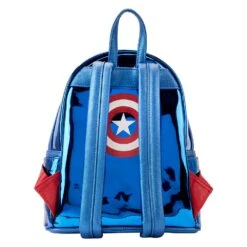LOUNGEFLY Marvel Shine Captain America Cosplay Mini Backpack -Toys Specialty Store MVBK0276 LFMARVELSHINECAPTAINAMERICAMINIBACKPACK0113BACK