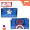 LOUNGEFLY Marvel Shine Captain America Cosplay Flat Wallet -Toys Specialty Store MVWA0197