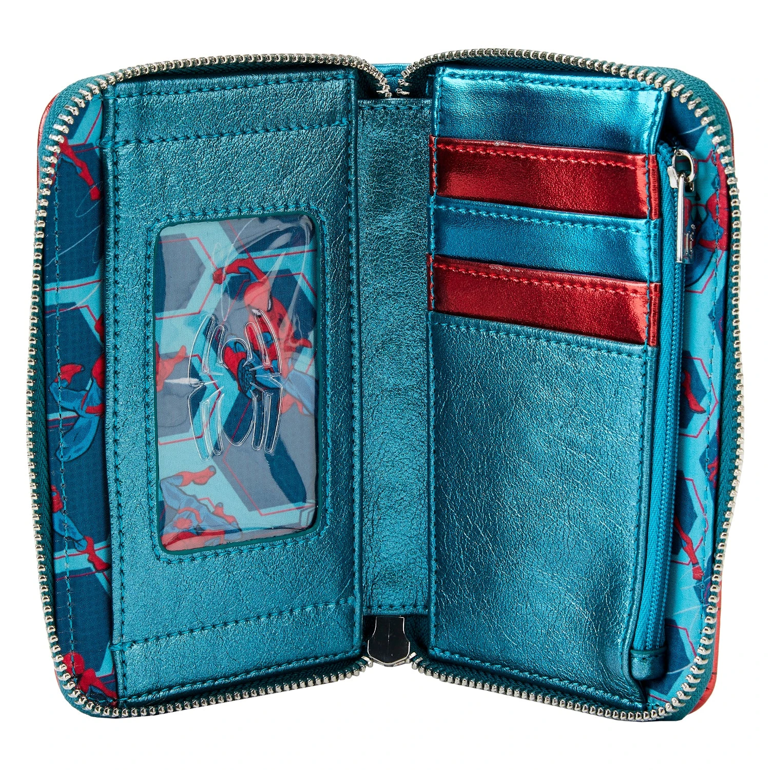 LOUNGEFLY Marvel Spider-Man Shine Zip Around Wallet 5 LOUNGEFLY Marvel Spider-Man Shine Zip Around Wallet - Image 3