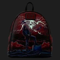 LOUNGEFLY Stranger Things Eddie Tribute Mini Backpack [Pre-Order] -Toys Specialty Store NFXBK0083 LFNETFLIXSTRANGERTHINNGSEDDIETRIBUTEMINIBACKPACK2149GLOW