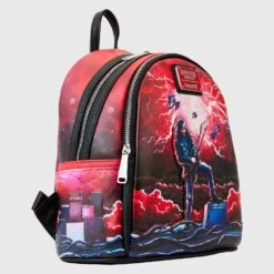 LOUNGEFLY Stranger Things Eddie Tribute Mini Backpack [Pre-Order] -Toys Specialty Store NFXBK0083 LFNETFLIXSTRANGERTHINNGSEDDIETRIBUTEMINIBACKPACK2152SIDE2
