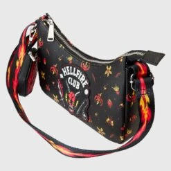 LOUNGEFLY Stranger Things Hellfire Club Crossbody Bag [Pre-Order] -Toys Specialty Store NFXTB0046 LFNETFLIXSTRANGERTHINGSHELLFIRECLUBCROSSBODY2165QUARTER