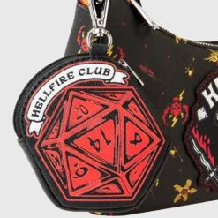 LOUNGEFLY Stranger Things Hellfire Club Crossbody Bag [Pre-Order] -Toys Specialty Store NFXTB0046 LFNETFLIXSTRANGERTHINGSHELLFIRECLUBCROSSBODY2167POUCH