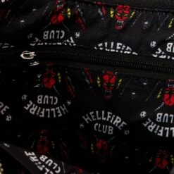LOUNGEFLY Stranger Things Hellfire Club Crossbody Bag [Pre-Order] -Toys Specialty Store NFXTB0046 LFNETFLIXSTRANGERTHINGSHELLFIRECLUBCROSSBODY2168INSIDE