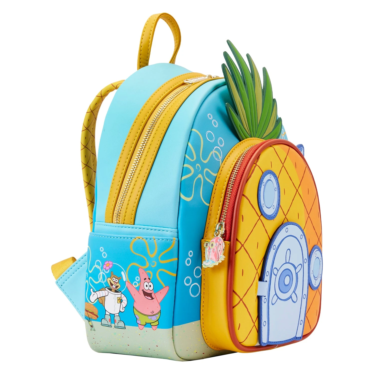 LOUNGEFLY Nickelodeon Spongebob Squarepants Pineapple House Mini Backpack 4 LOUNGEFLY Nickelodeon Spongebob Squarepants Pineapple House Mini Backpack - Image 2