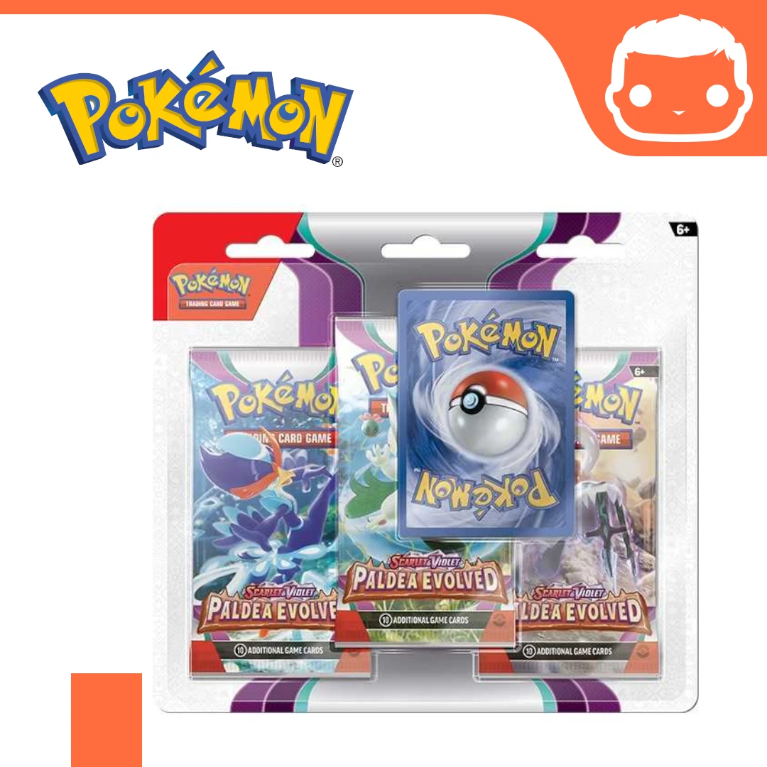 POKEMON Pokémon TCG: Scarlet & Violet 2 Paldea Evolved 3-Pack Booster 3 POKEMON Pokémon TCG: Scarlet & Violet 2 Paldea Evolved 3-Pack Booster