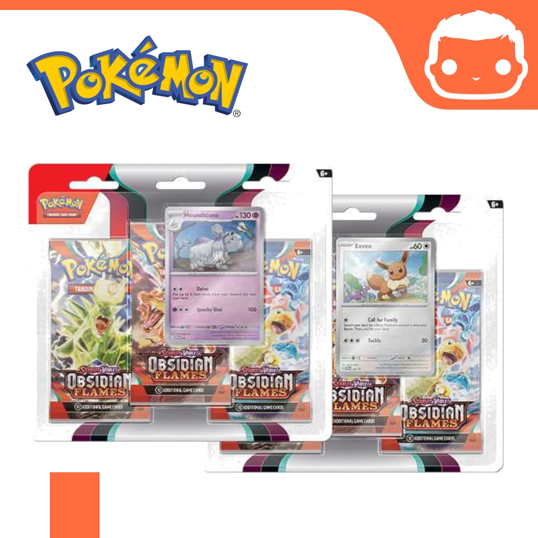 POKEMON Pokémon TCG: Scarlet & Violet 3 Obsidian Flames 3-Pack 3 POKEMON Pokémon TCG: Scarlet & Violet 3 Obsidian Flames 3-Pack