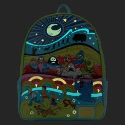 LOUNGEFLY Scooby Doo Psychedelic Monster Chase GITD Mini Backpack -Toys Specialty Store SBDBK0007 LFSCOOBYDOOPSYCHEDELICMONSTERCHASEGITDMINIBACKPACK0456GLOW