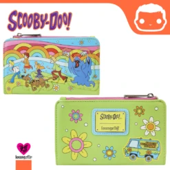 LOUNGEFLY Scooby Doo Psychedelic Monster Chase Flap Wallet