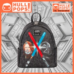 Hull Pops Exclusive Loungefly Star Wars Darth Vader And Obi-Wan Light Up Lightsaber Mini Backpack