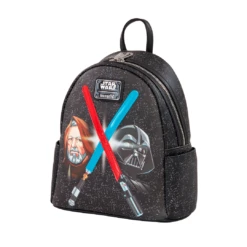 Hull Pops Exclusive Loungefly Star Wars Darth Vader And Obi-Wan Light Up Lightsaber Mini Backpack -Toys Specialty Store STBK0383 3