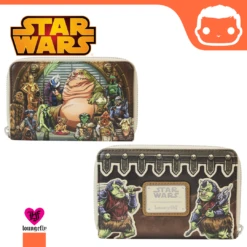 LOUNGEFLY Star Wars Return Of The Jedi 40th Anniversary Jabbas Palace Zip Around Wallet