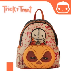 LOUNGEFLY Trick R Treat Pumpkin Cosplay Mini Backpack [Pre-Order]