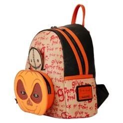 LOUNGEFLY Trick R Treat Pumpkin Cosplay Mini Backpack [Pre-Order] -Toys Specialty Store TRTBK0008 LFLEGENDARYPICTURESTRICKRTREATPUMPKINCOSPLAY3325SIDE