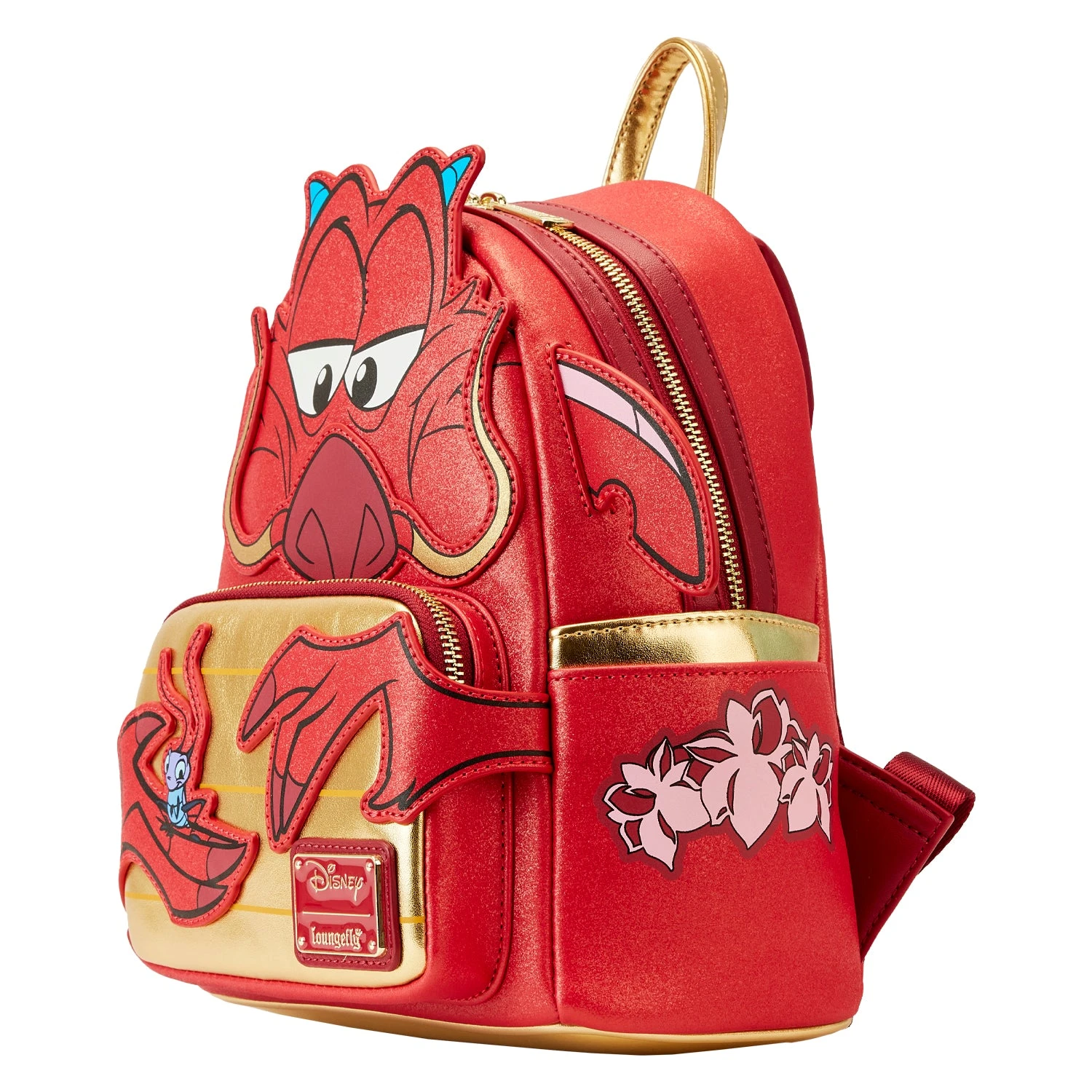 LOUNGEFLY Disney Mulan 25th Anniversary Mushu Glitter Cosplay Mini Backpack 7 LOUNGEFLY Disney Mulan 25th Anniversary Mushu Glitter Cosplay Mini Backpack - Image 5