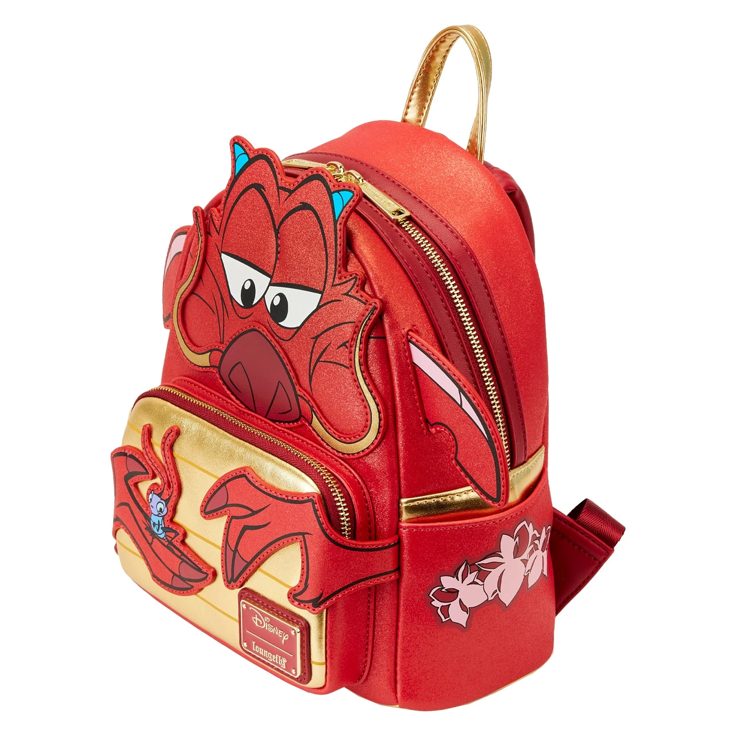 LOUNGEFLY Disney Mulan 25th Anniversary Mushu Glitter Cosplay Mini Backpack 8 LOUNGEFLY Disney Mulan 25th Anniversary Mushu Glitter Cosplay Mini Backpack - Image 6