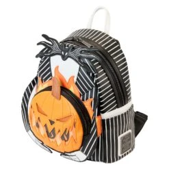 LOUNGEFLY Nightmare Before Christmas Jack Skellington Pumpkin Head Mini Backpack [Pre-Order] -Toys Specialty Store WDBK3279 LFDISNEYNIGHTMAREBEFORECHRISTMASJACKPUMPKINHEADMINIBACKPACK2537QUARTER
