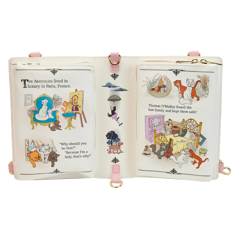 LOUNGEFLY The Aristocats Book Convertible Crossbody Bag 9 LOUNGEFLY The Aristocats Book Convertible Crossbody Bag - Image 7