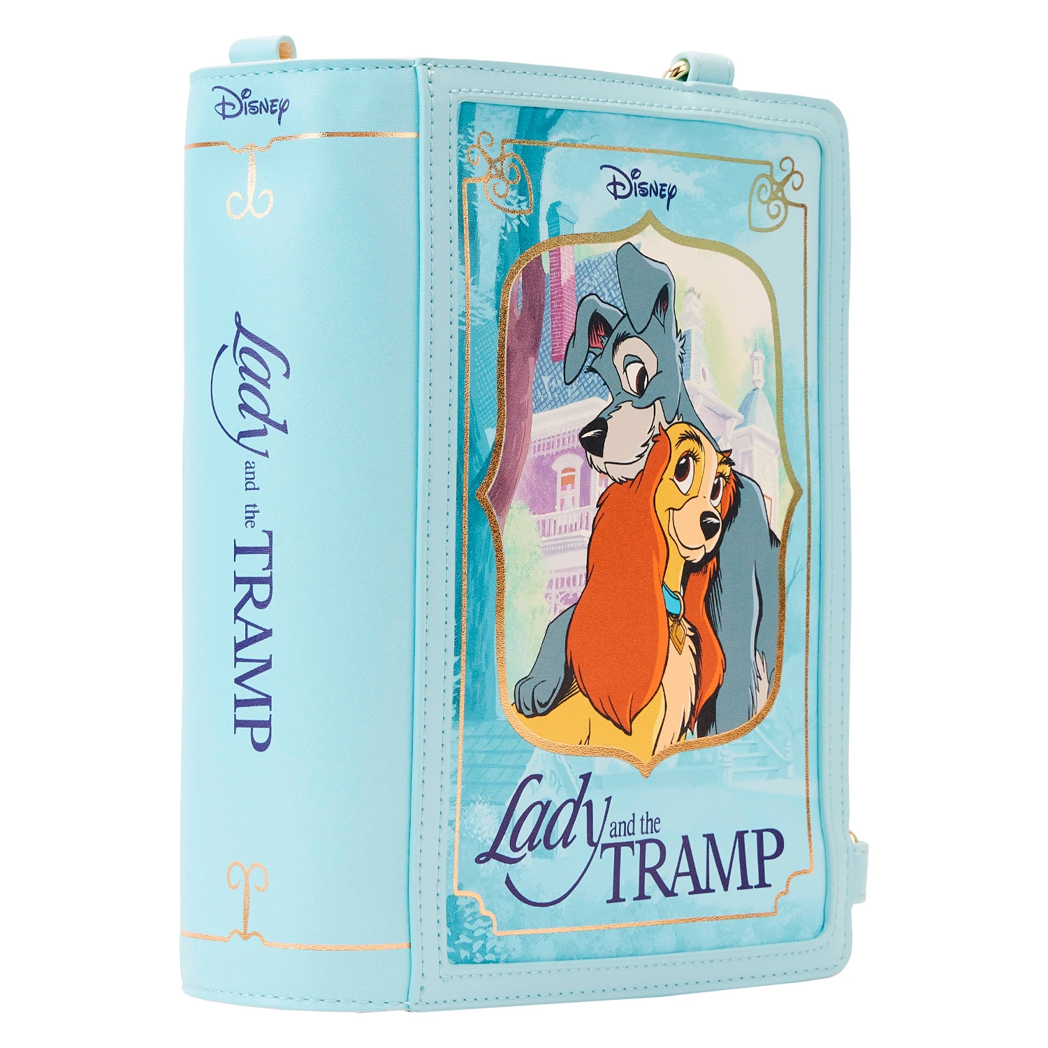 LOUNGEFLY Disney Lady And The Tramp Classic Book Convertible Crossbody 6 LOUNGEFLY Disney Lady And The Tramp Classic Book Convertible Crossbody - Image 4