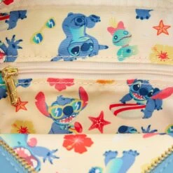 LOUNGEFLY Disney Stitch Beach Day Crossbuddies Bag -Toys Specialty Store WDTB2807 LFDISNEYSTITCHBEACHDAYCROSSBUDDYBAG0820INSIDE