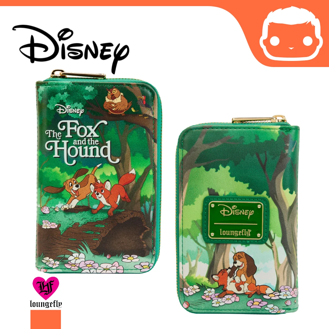 LOUNGEFLY The Fox And The Hound Book Zip Around Wallet 3 LOUNGEFLY The Fox And The Hound Book Zip Around Wallet