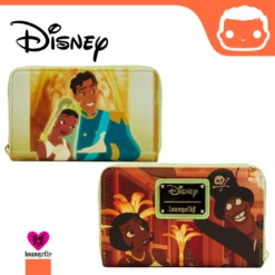 LOUNGEFLY The Princess And The Frog Princess Scene Zip Around Wallet