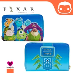 LOUNGEFLY Monster's University Scare Games Zip Around Wallet