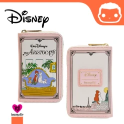 LOUNGEFLY The Aristocats Book Zip Around Wallet