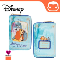 LOUNGEFLY Disney Lady And The Tramp Classic Book Zip Around Wallet