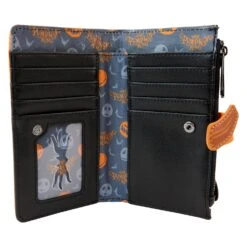 LOUNGEFLY Nightmare Before Christmas Jack Skellington Pumpkin Head Wallet [Pre-Order] -Toys Specialty Store WDWA2644 LFDISNEYNIGHTMAREBEFORECHRISTMASJACKPUMPKINHEADWALLET2544INSIDE